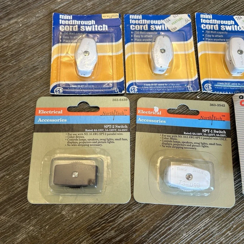Inline Cord Switches Mini Feedthrough Quick Connect NorthTech SPT-1 SPT-2
